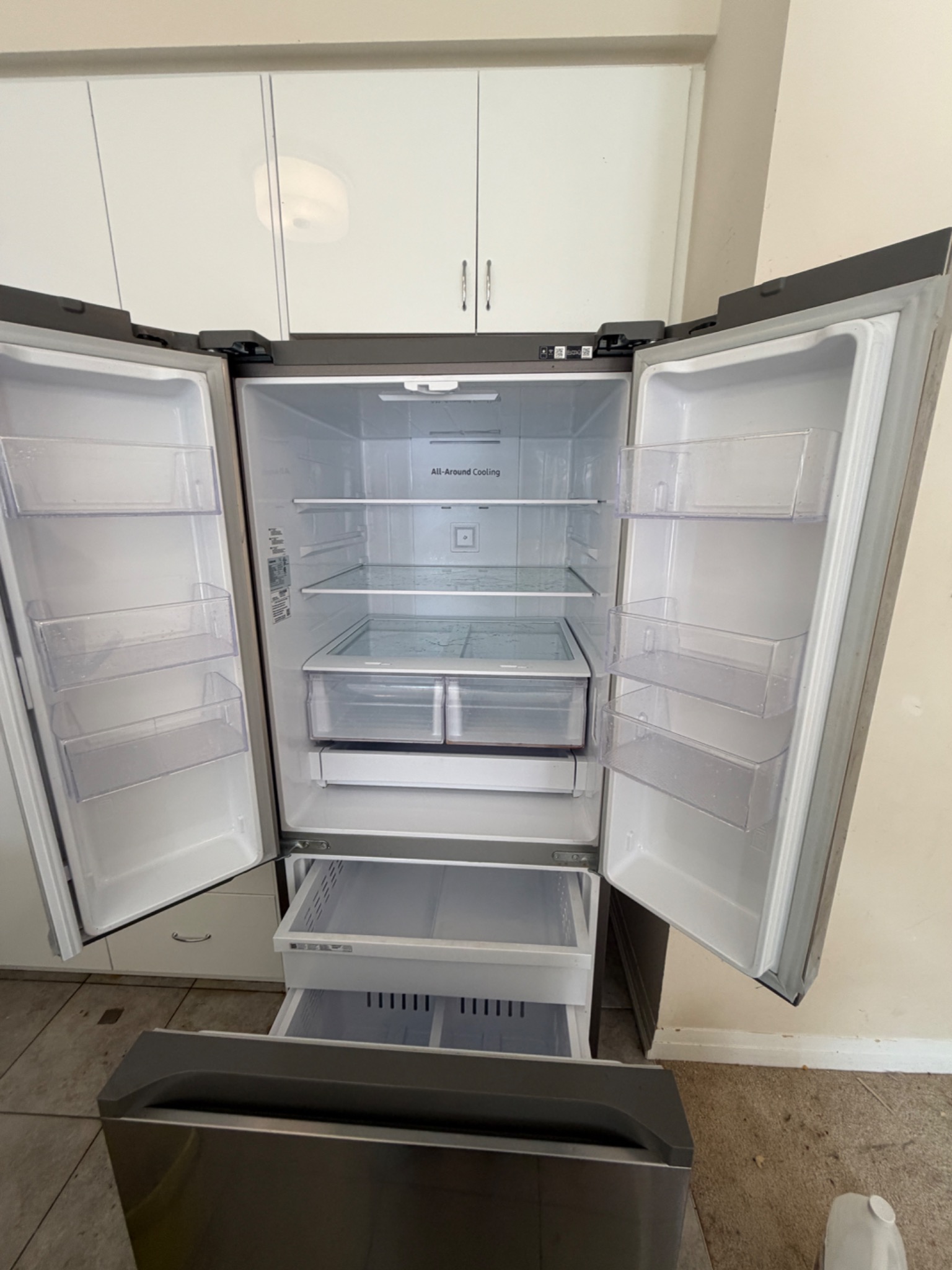 Clean refrigerator interior